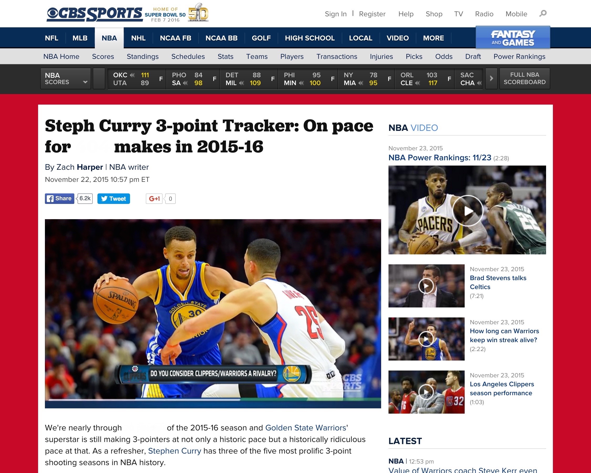 Steph Curry On Pace Headline Retouch